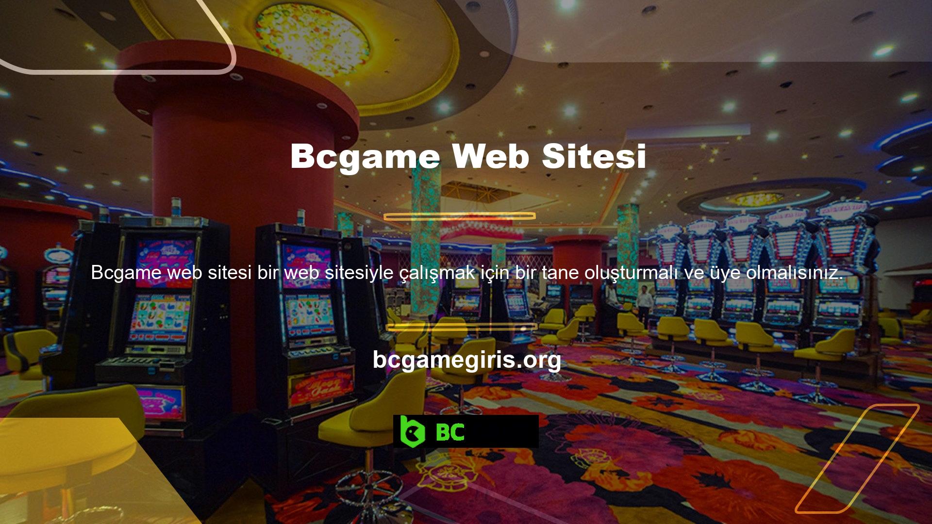 Kayıt işlemini tamamlamadığınız sürece Bcgame web sitesinin içeriğini kullanamazsınız