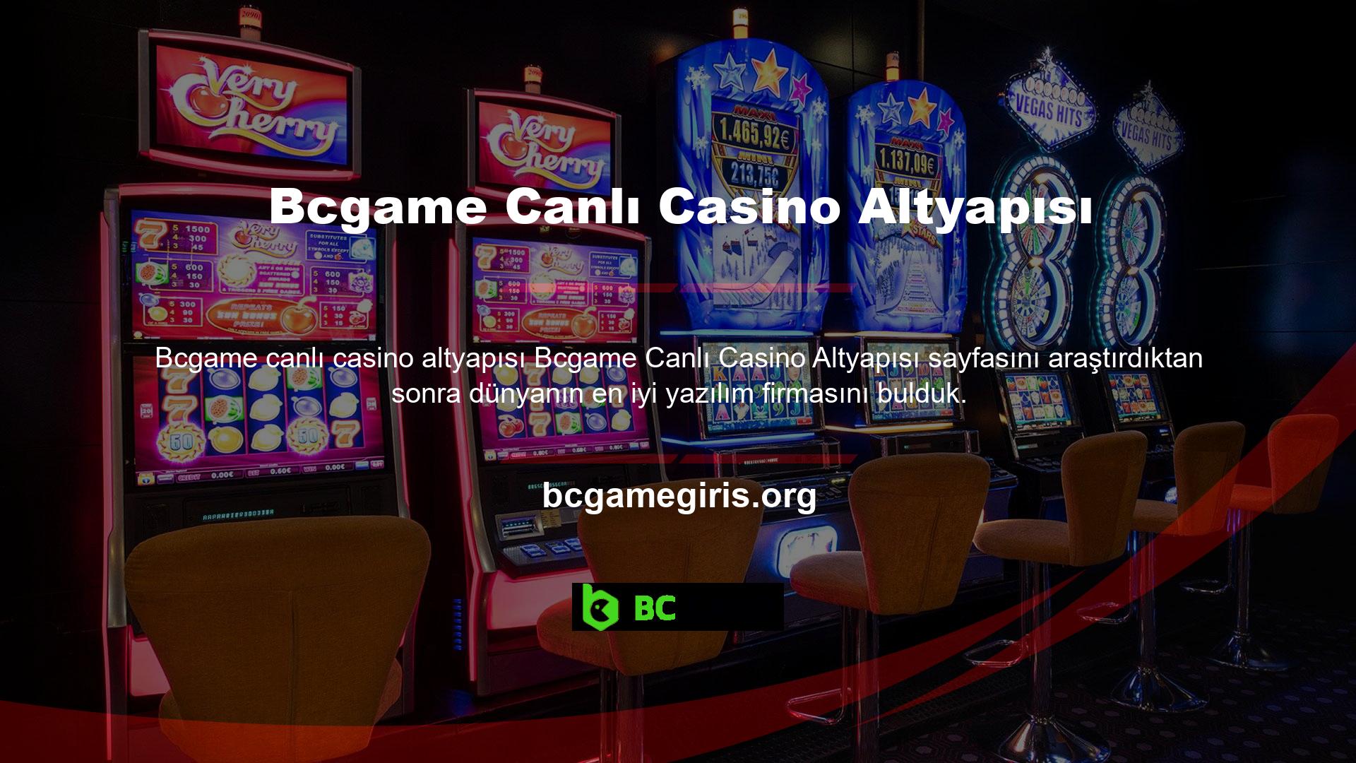 Canlı casino oyunlarında altyapının kalitesi oldukça önemlidir